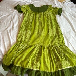 Green Patterned Dress